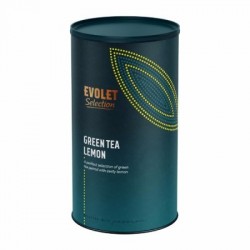 Loose leaves in tube container Green Tea Lemon